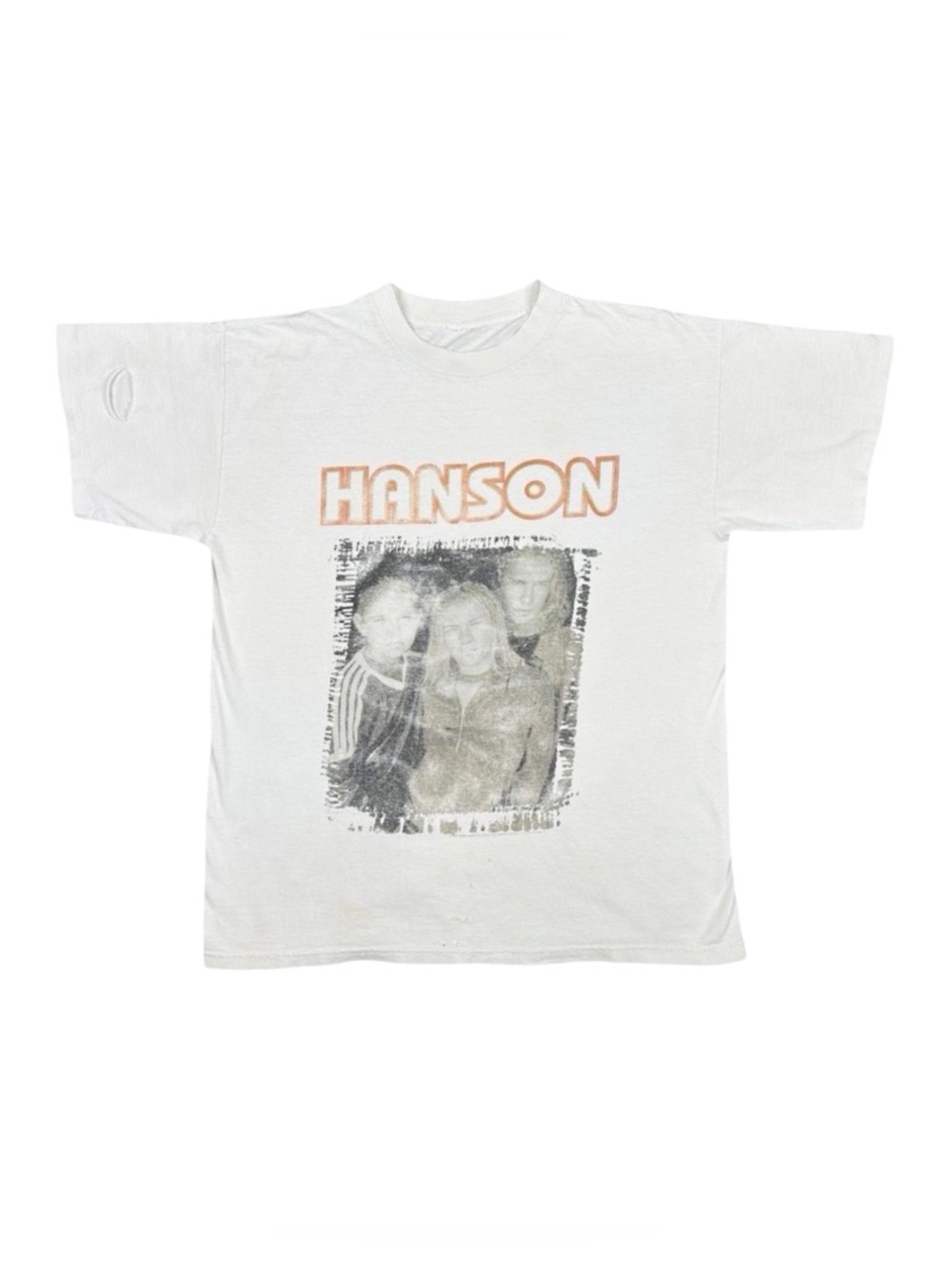 Vintage 1997 HANSON MmmBop THRASHED Crew Neck Tee